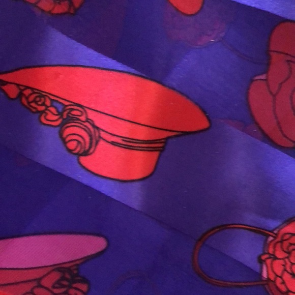 Red Hat Society Purple Scarf Bandana VTG - Picture 4 of 14